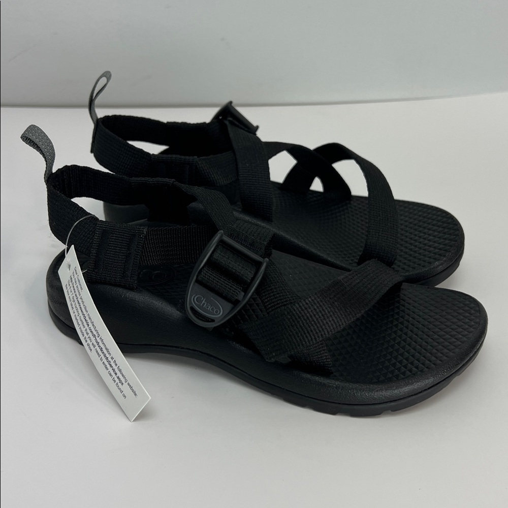 Chaco Z/1 EcoTread Sandals Black Unisex Kids US 2 Outdoor Hiking New